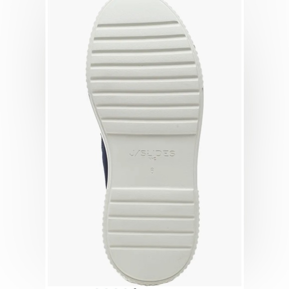 J/Slides Wyona WP Navy Suede Hidden Wedge Sneaker Waterproof 6 1/2M NIB - Picture 6 of 11